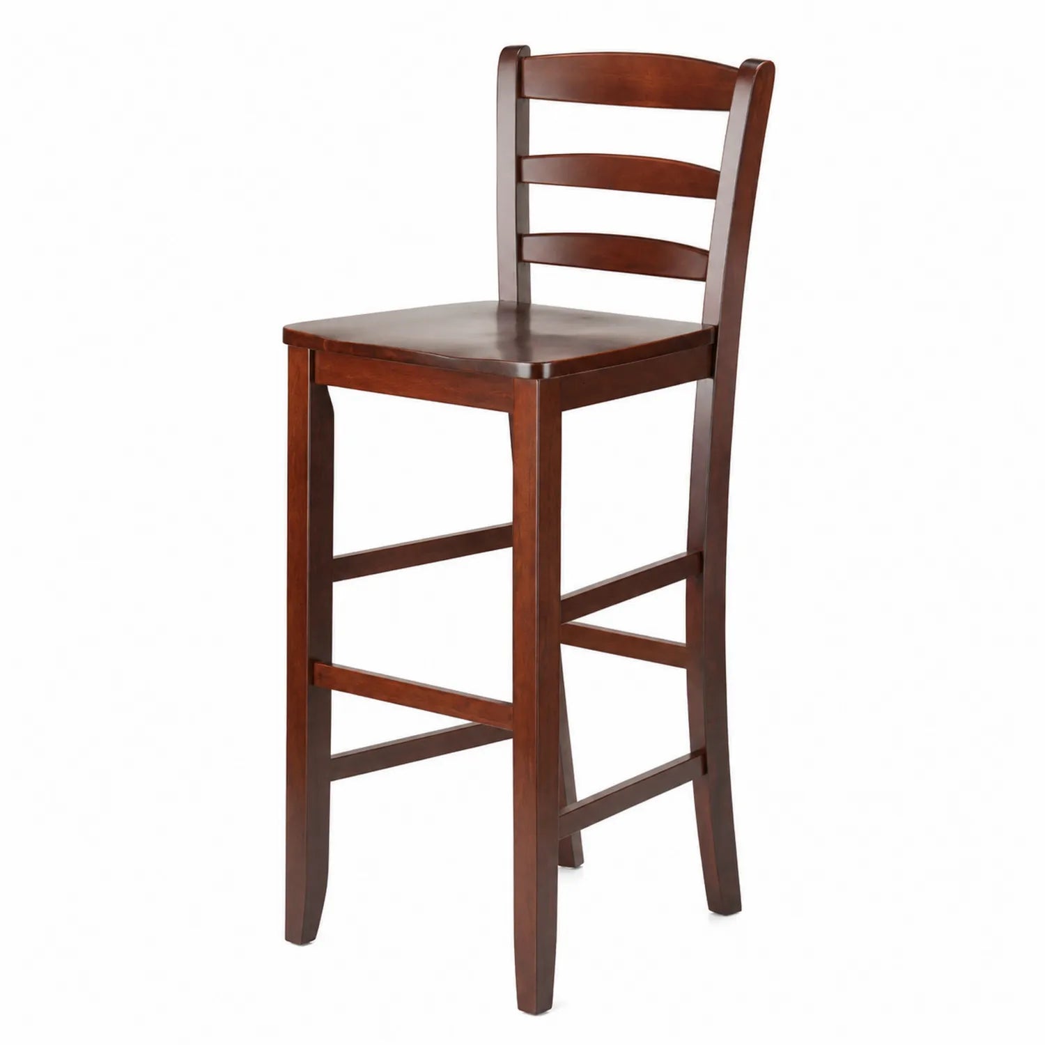 Barhocker Massivholz Dunkelbraun 105 cm