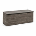 Holzbank mit Stauraum 100x40x45 cm MDF Dunkelbraun