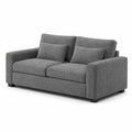 2-Sitzer Sofa Stoff Grau 200cm